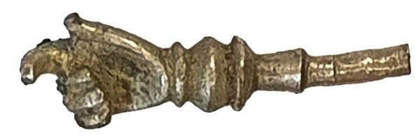 Silver pointer - yad - for reading Torah found at Vilna excavations.jpg