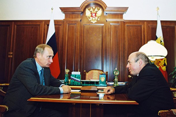 Президент Владимир Путин и израильский министр Натан Щаранский на встрече в Кремле, 2000 г. Фото: из личного архива Н.Щаранского.